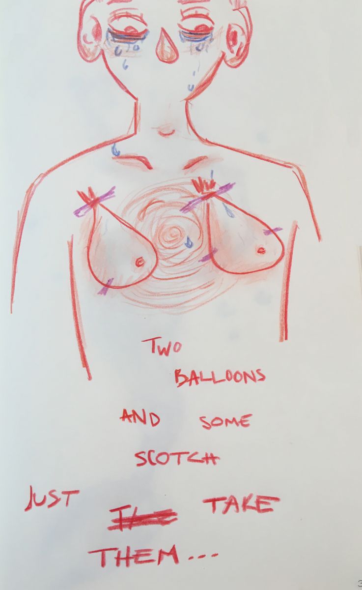 Deux ballons et du scotch